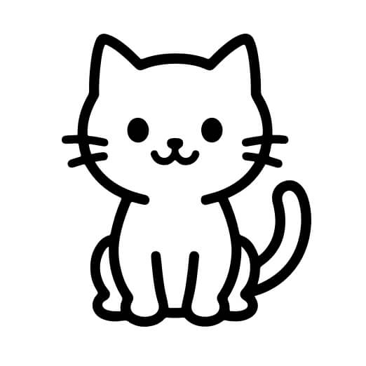 正面を向いた猫 データ