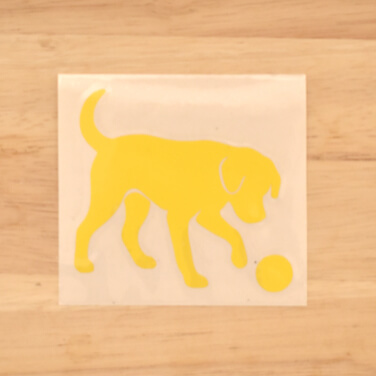 ボールで遊ぶ犬サンプル