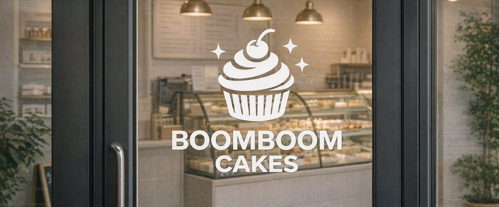 店舗名ステッカーイメージ