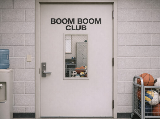 クラブハウス・部室のロゴ掲示